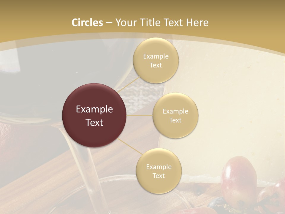 Cheese Cork Glass PowerPoint Template