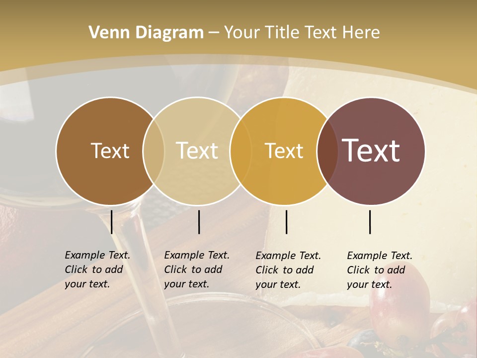 Cheese Cork Glass PowerPoint Template