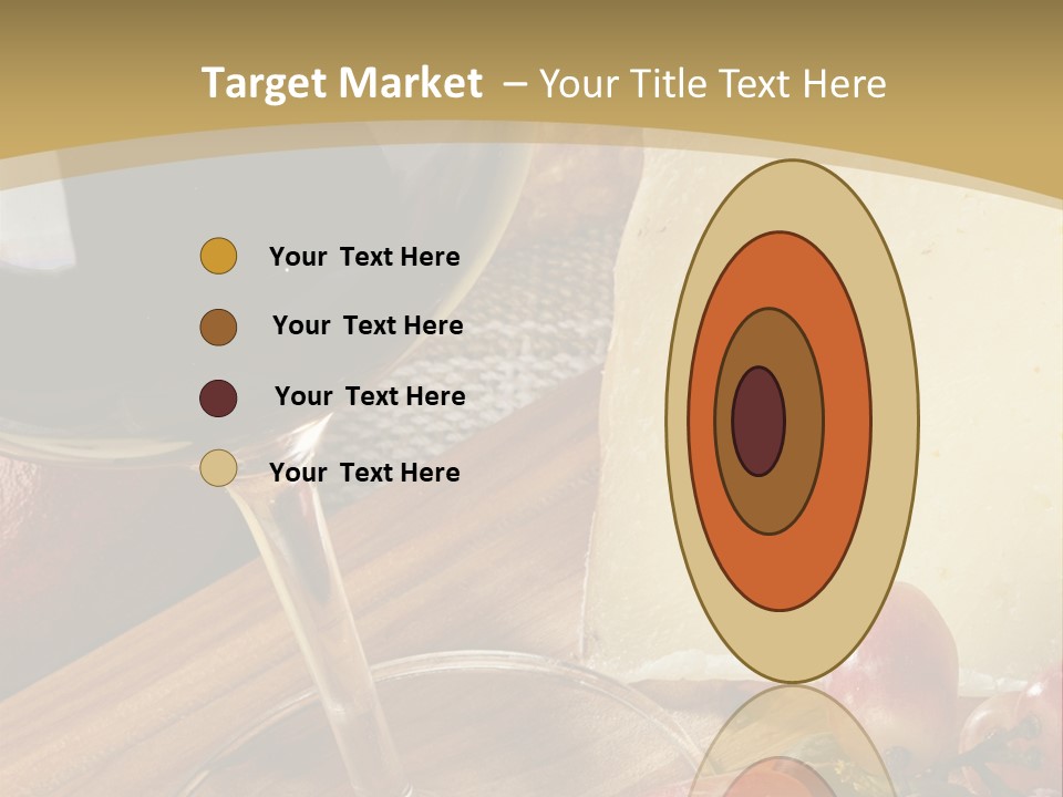 Cheese Cork Glass PowerPoint Template