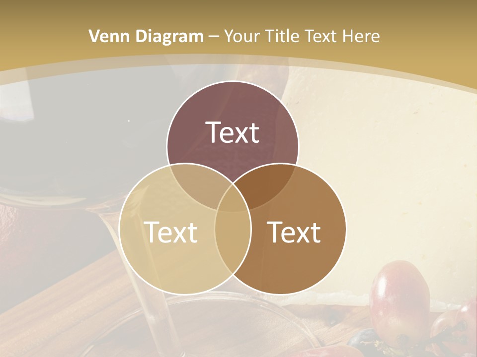 Cheese Cork Glass PowerPoint Template