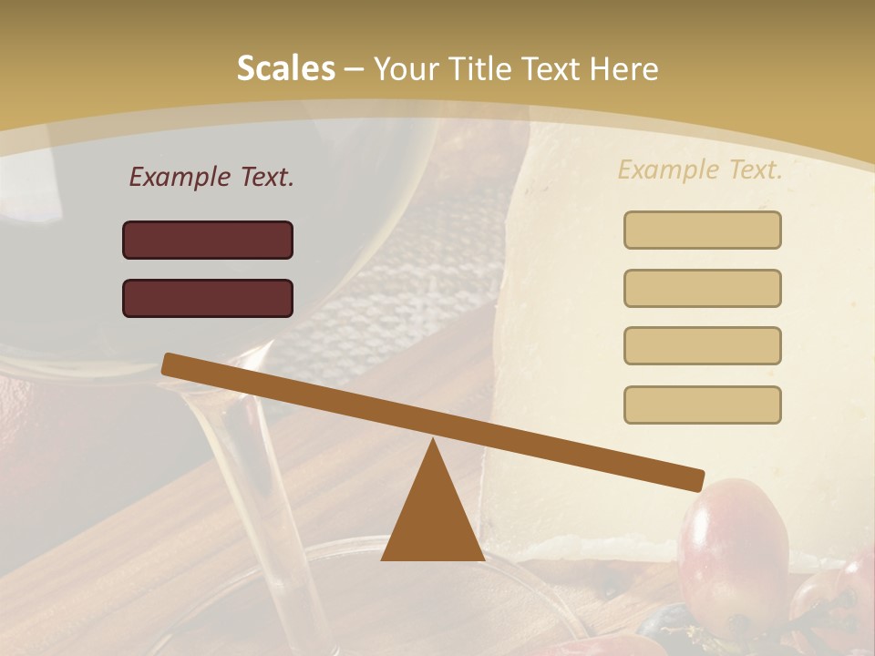 Cheese Cork Glass PowerPoint Template
