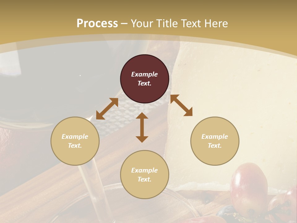 Cheese Cork Glass PowerPoint Template