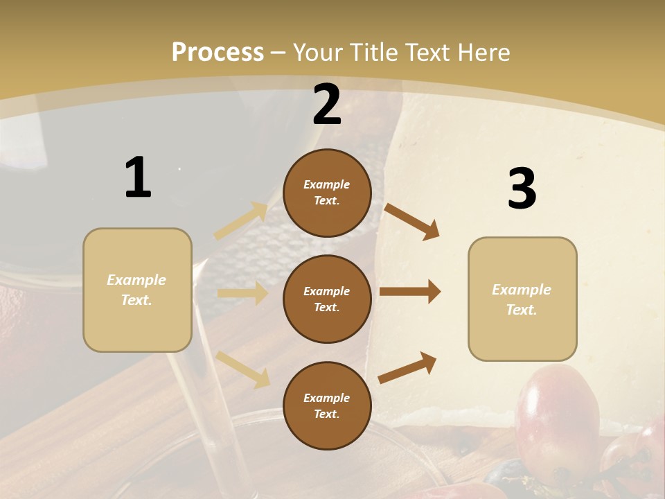 Cheese Cork Glass PowerPoint Template