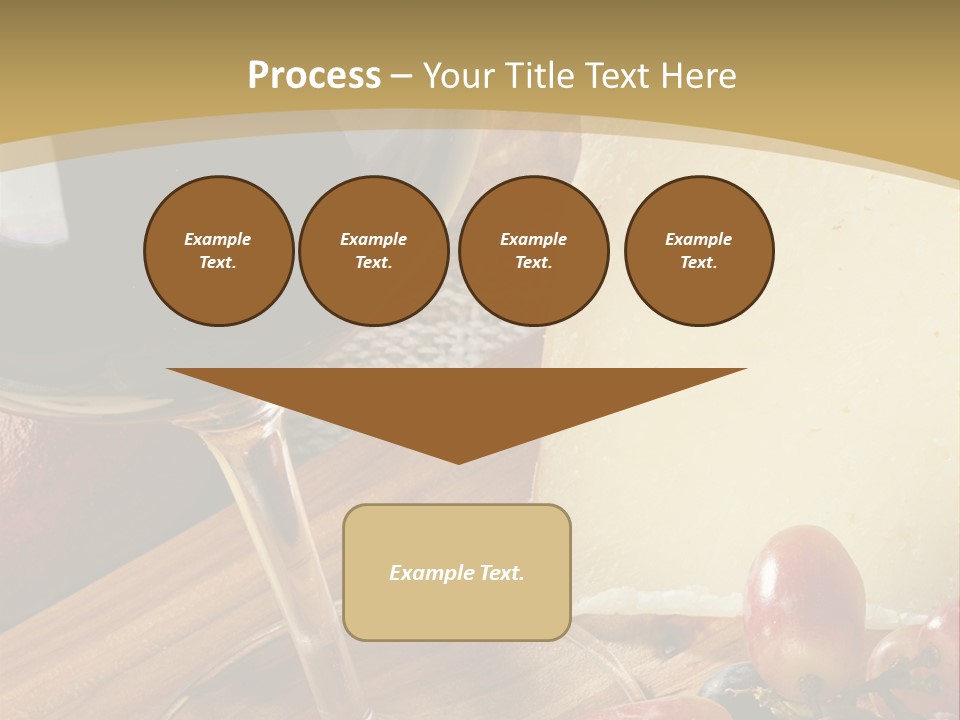 Cheese Cork Glass PowerPoint Template