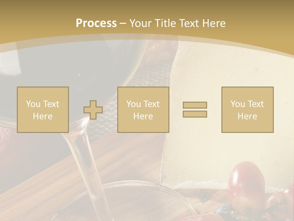 Cheese Cork Glass PowerPoint Template