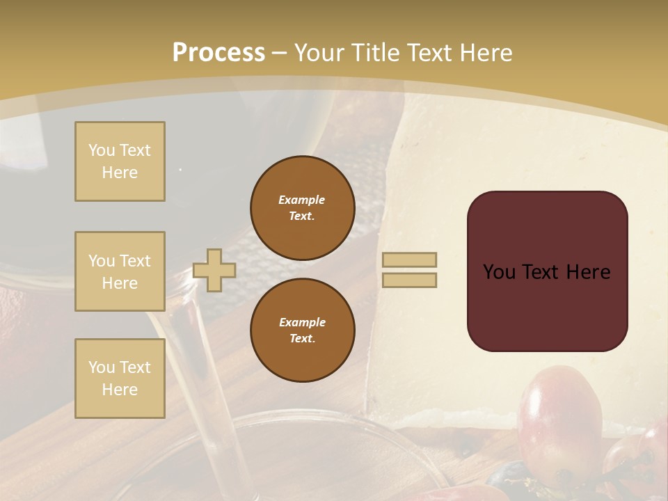 Cheese Cork Glass PowerPoint Template