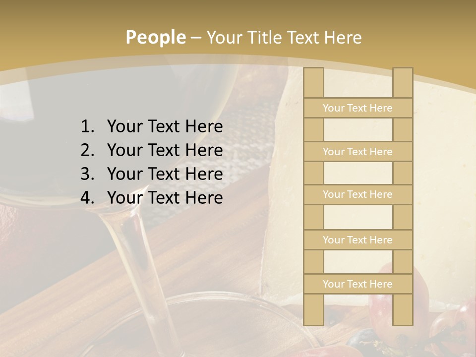 Cheese Cork Glass PowerPoint Template