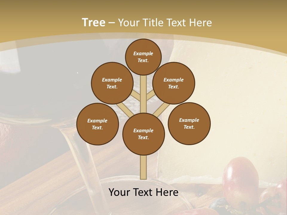 Cheese Cork Glass PowerPoint Template