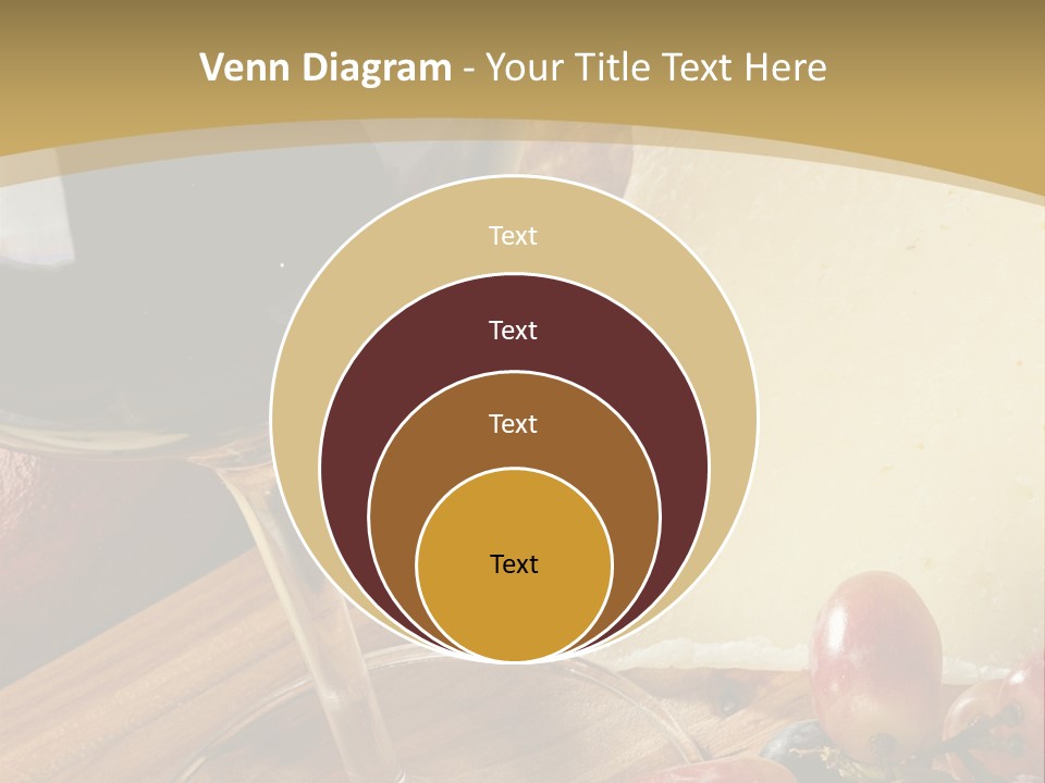 Cheese Cork Glass PowerPoint Template