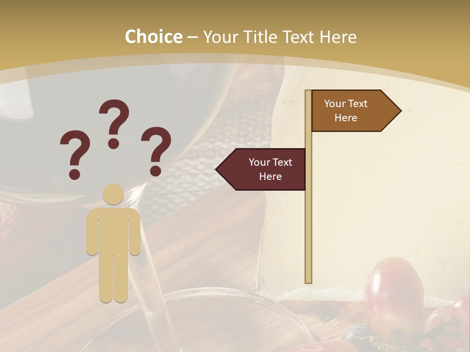 Cheese Cork Glass PowerPoint Template