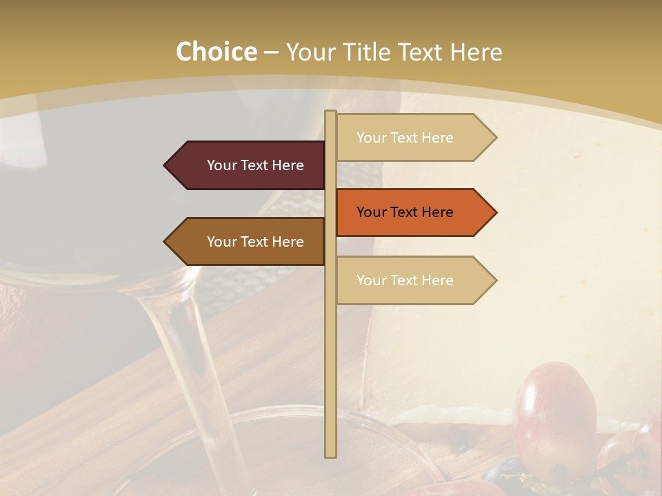Cheese Cork Glass PowerPoint Template