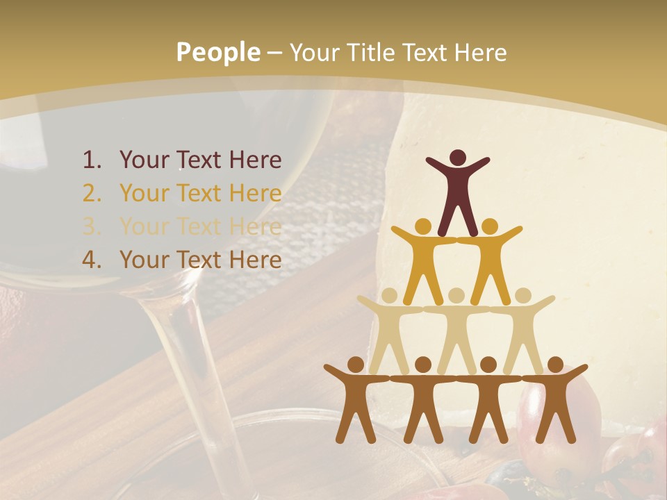 Cheese Cork Glass PowerPoint Template