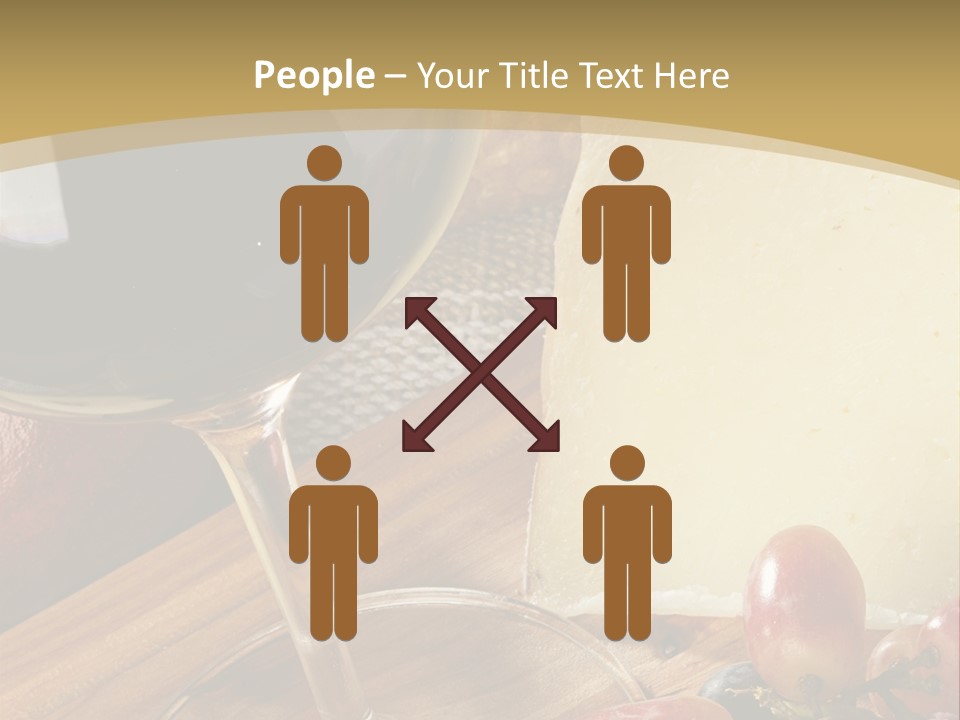 Cheese Cork Glass PowerPoint Template