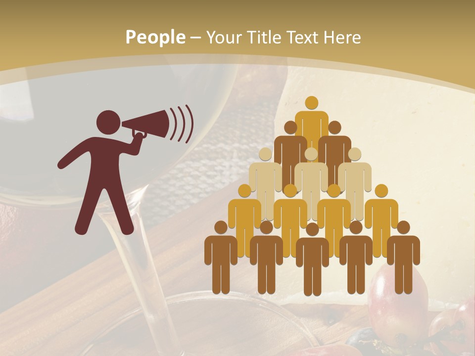 Cheese Cork Glass PowerPoint Template