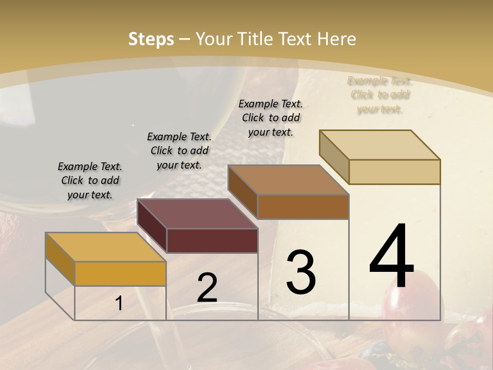 Cheese Cork Glass PowerPoint Template