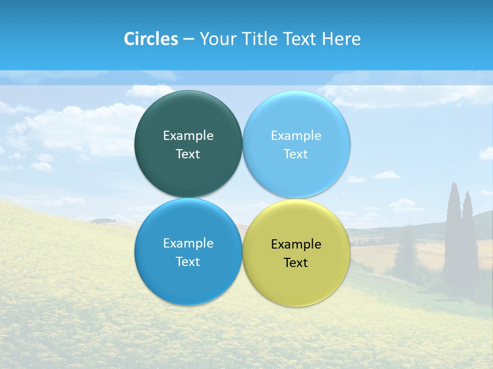 Flower Beauty Grassland PowerPoint Template