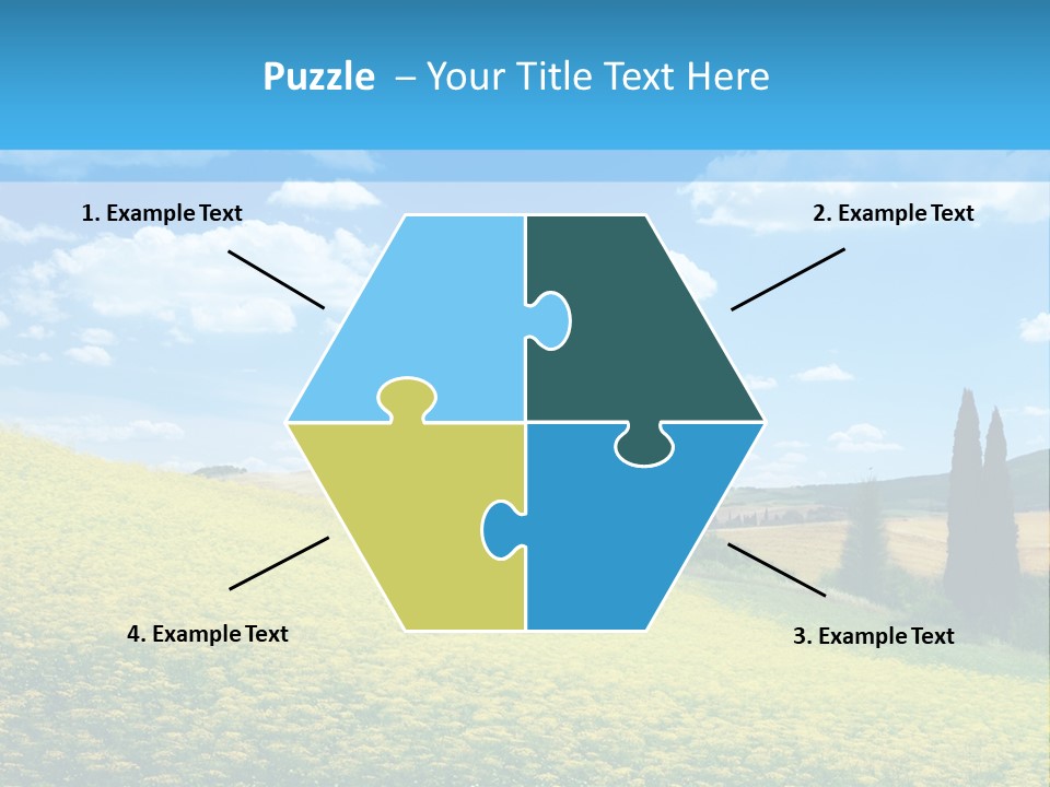 Flower Beauty Grassland PowerPoint Template