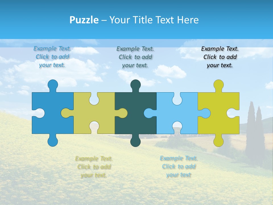 Flower Beauty Grassland PowerPoint Template