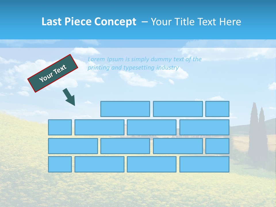 Flower Beauty Grassland PowerPoint Template