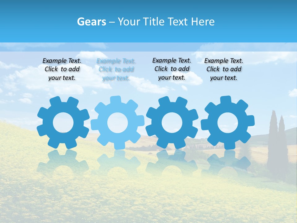 Flower Beauty Grassland PowerPoint Template