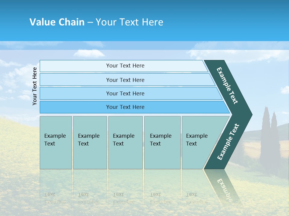 Flower Beauty Grassland PowerPoint Template