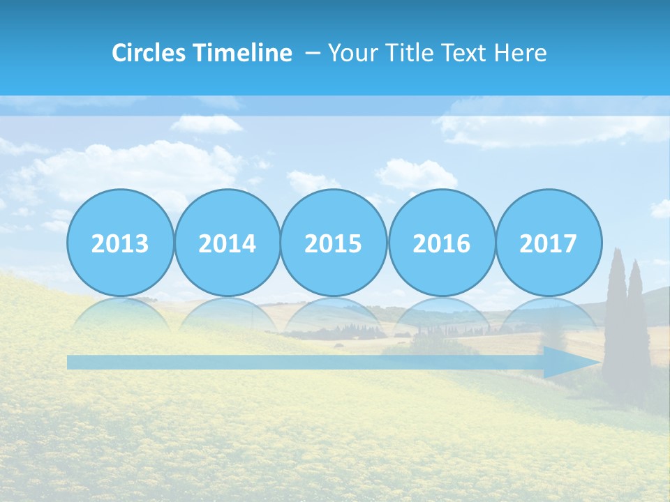Flower Beauty Grassland PowerPoint Template