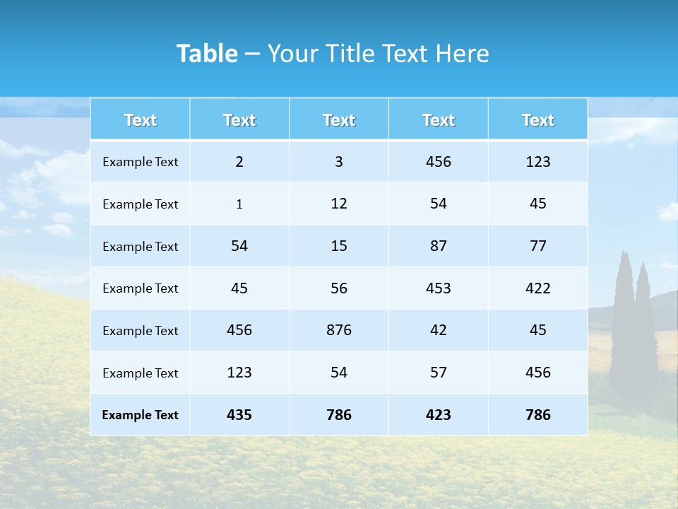 Flower Beauty Grassland PowerPoint Template