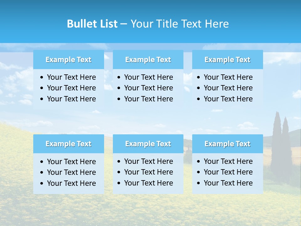 Flower Beauty Grassland PowerPoint Template