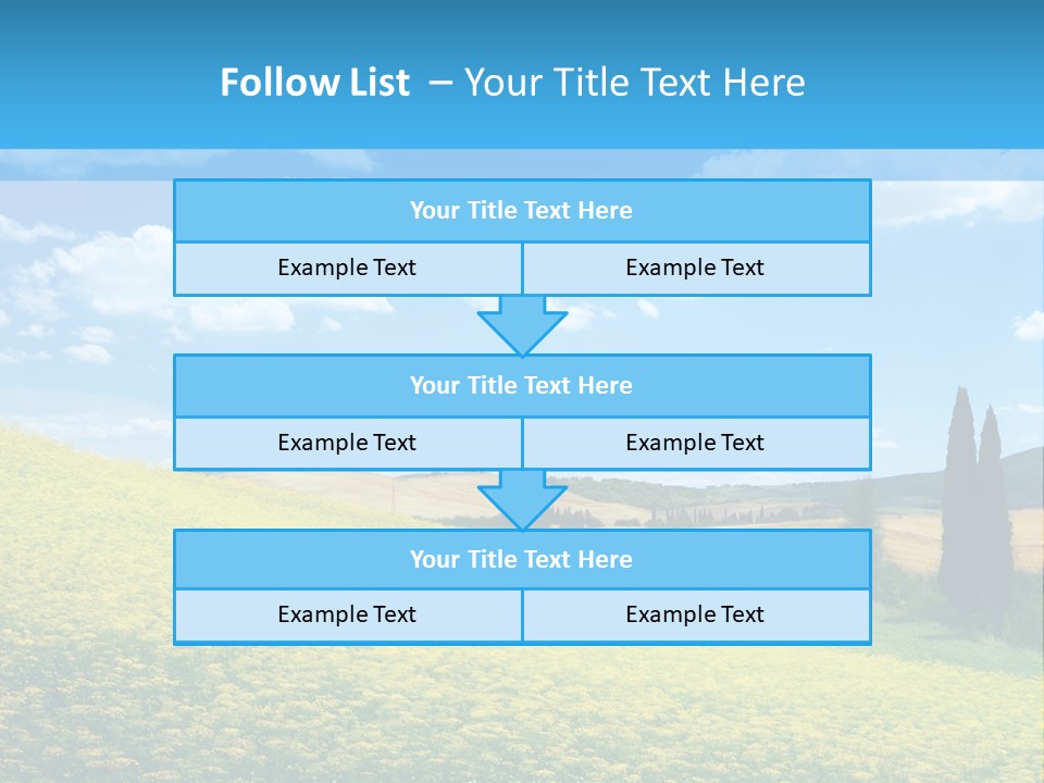 Flower Beauty Grassland PowerPoint Template