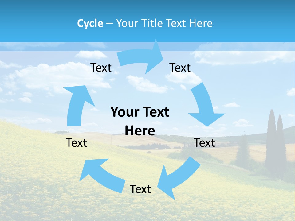 Flower Beauty Grassland PowerPoint Template