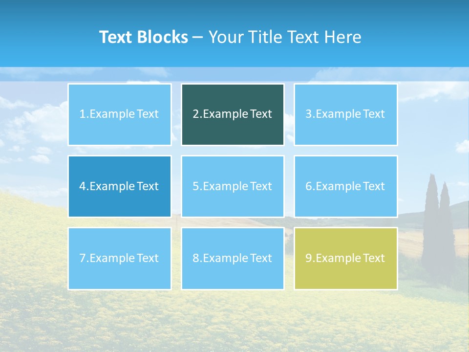 Flower Beauty Grassland PowerPoint Template