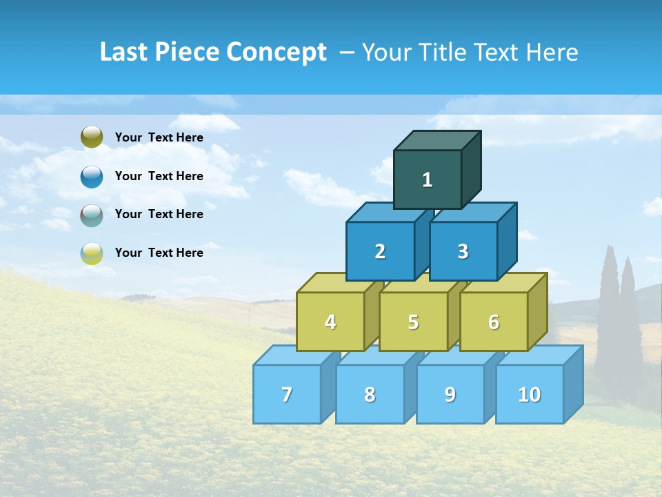 Flower Beauty Grassland PowerPoint Template