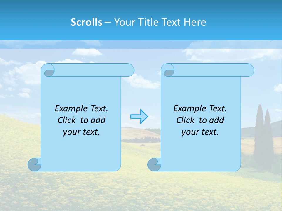 Flower Beauty Grassland PowerPoint Template