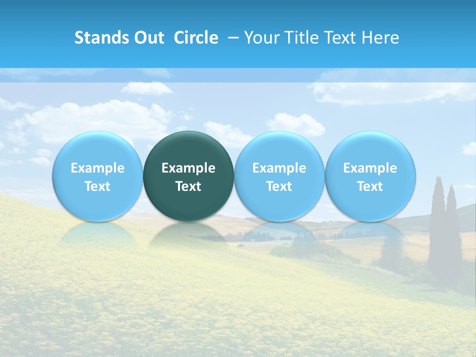 Flower Beauty Grassland PowerPoint Template