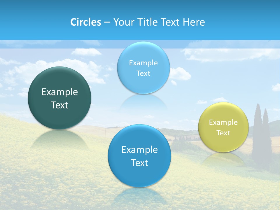 Flower Beauty Grassland PowerPoint Template