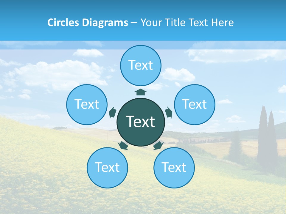 Flower Beauty Grassland PowerPoint Template
