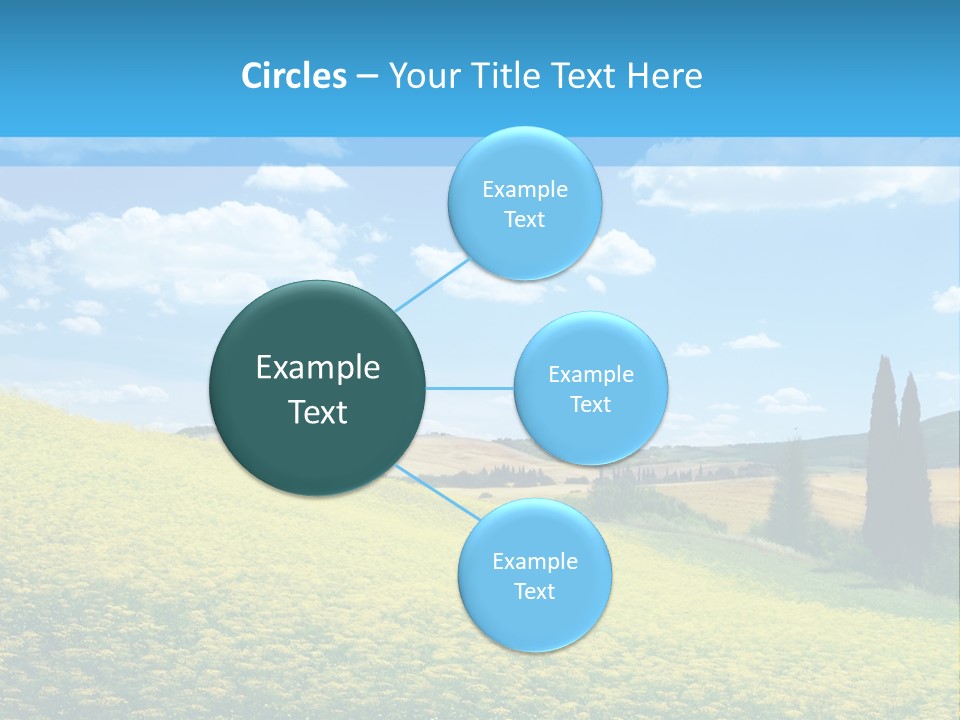 Flower Beauty Grassland PowerPoint Template