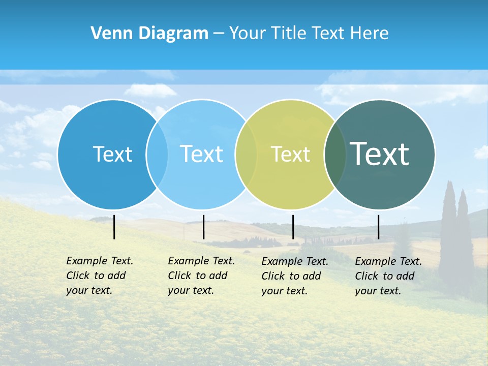 Flower Beauty Grassland PowerPoint Template