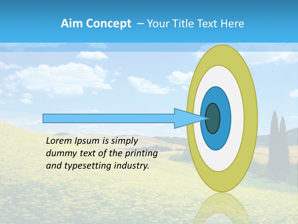 Flower Beauty Grassland PowerPoint Template