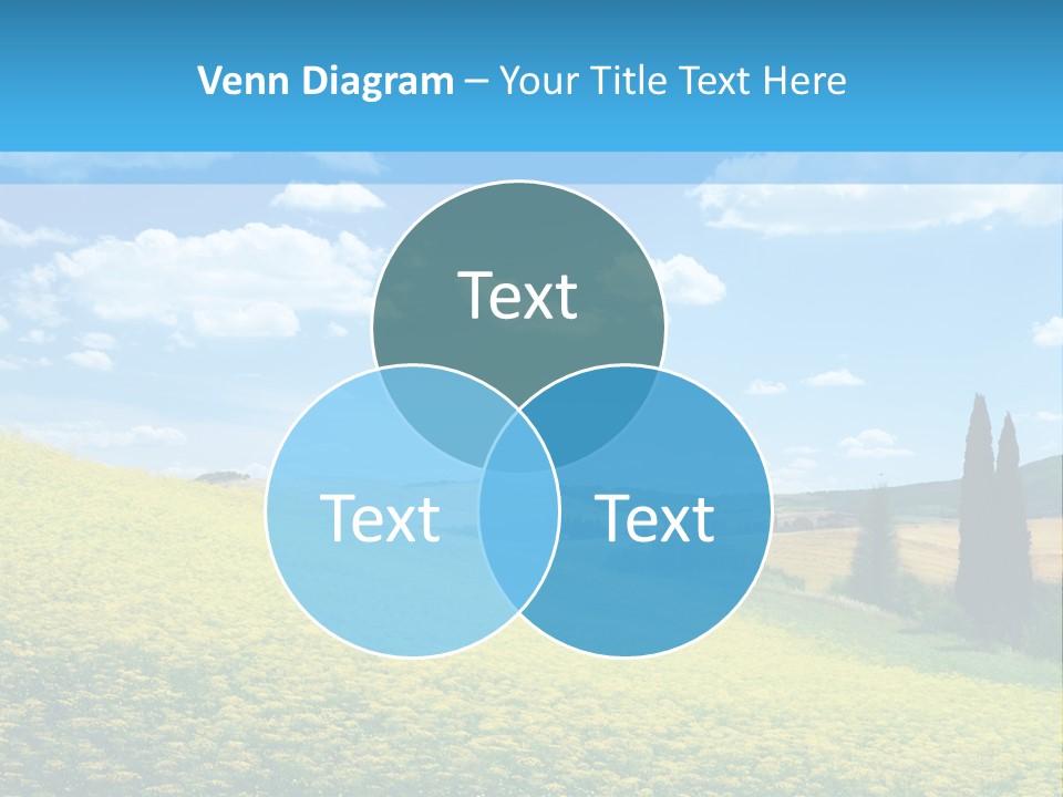 Flower Beauty Grassland PowerPoint Template