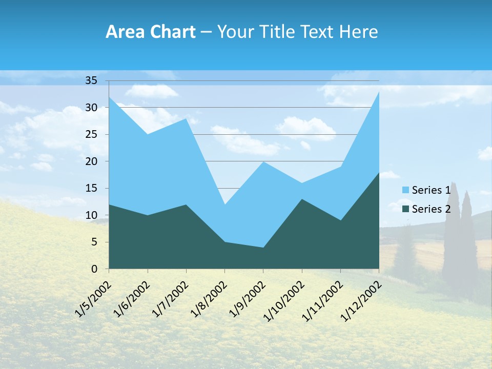 Flower Beauty Grassland PowerPoint Template