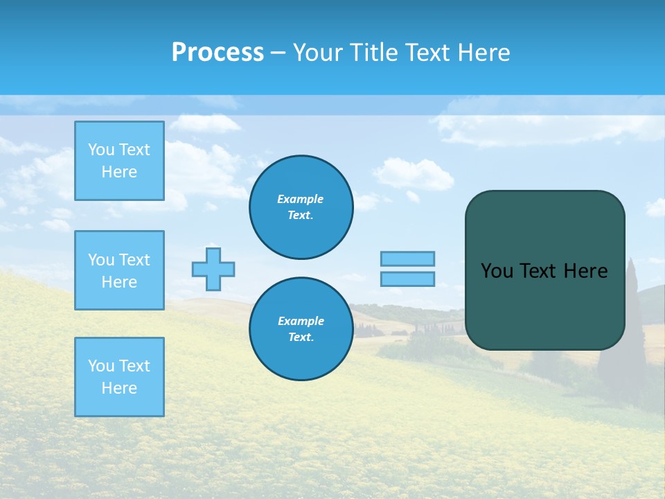 Flower Beauty Grassland PowerPoint Template