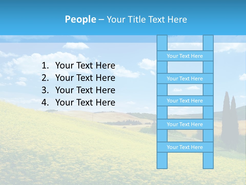 Flower Beauty Grassland PowerPoint Template