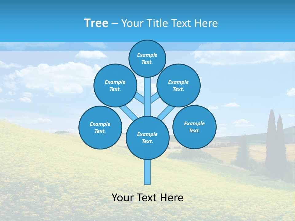 Flower Beauty Grassland PowerPoint Template