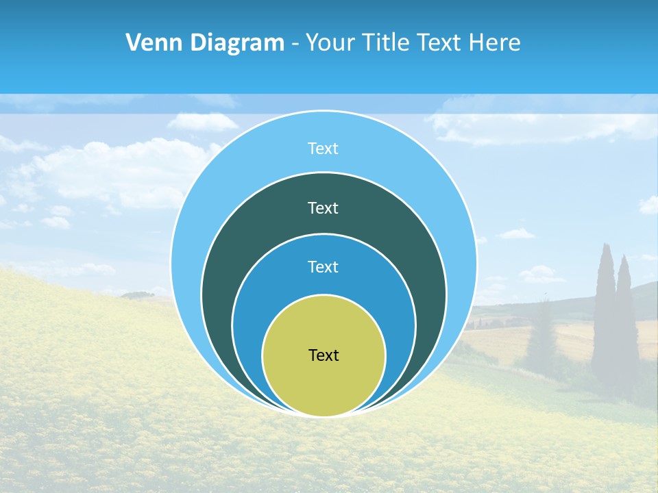 Flower Beauty Grassland PowerPoint Template