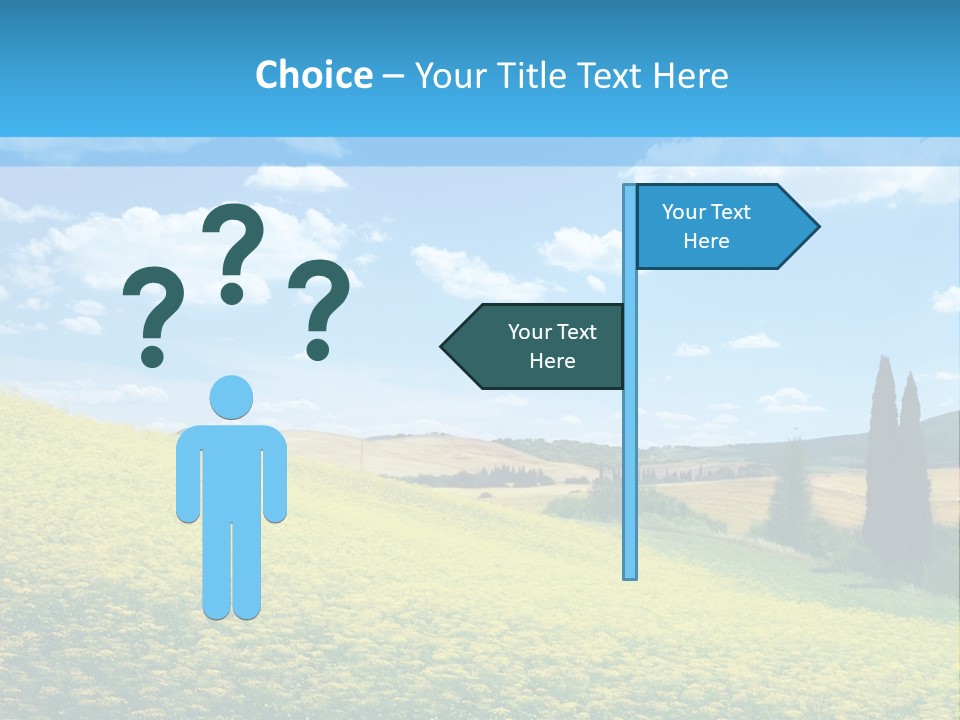 Flower Beauty Grassland PowerPoint Template