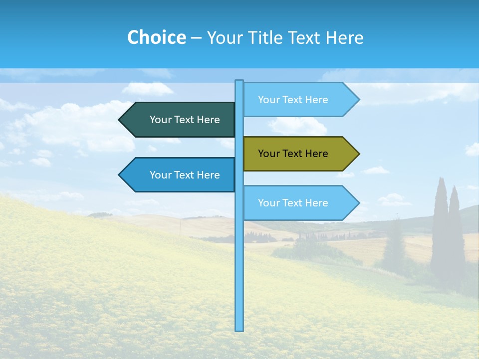 Flower Beauty Grassland PowerPoint Template