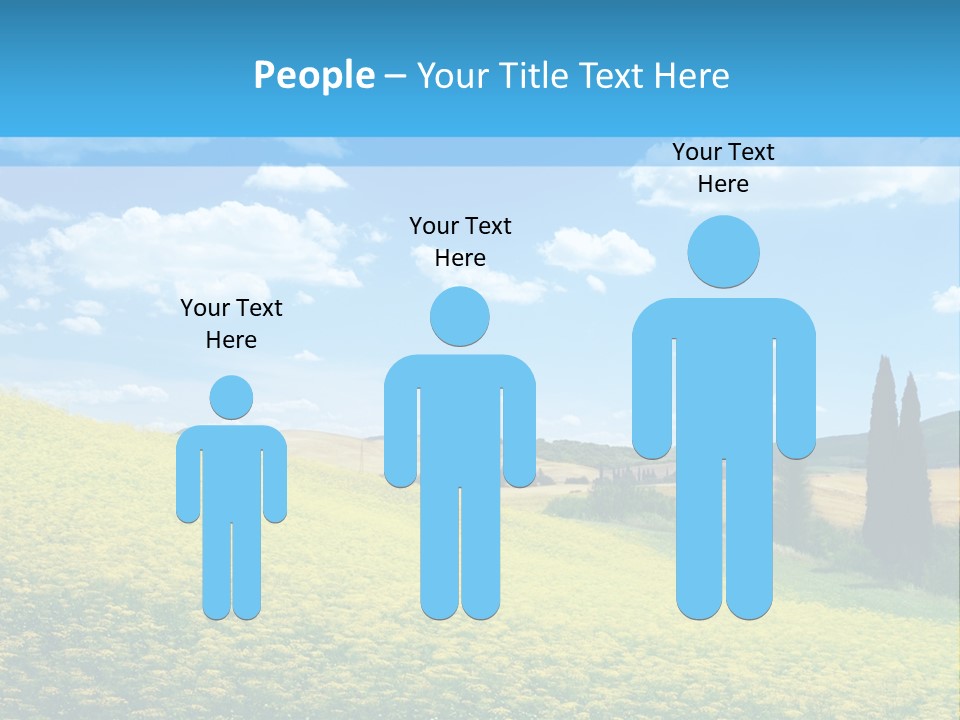 Flower Beauty Grassland PowerPoint Template