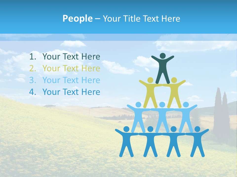 Flower Beauty Grassland PowerPoint Template