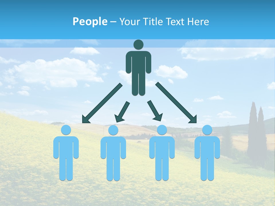 Flower Beauty Grassland PowerPoint Template